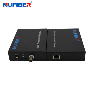 POC POE Ethernet Over Coaxial Converter 900M 1 BNC Port 1 RJ45 Port High Data Rate