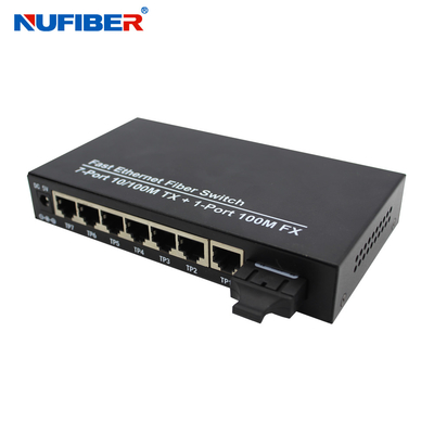 DC5V 1A 7 Port Ethernet Switch 100Mbps Speed IEEE802.3u Standard