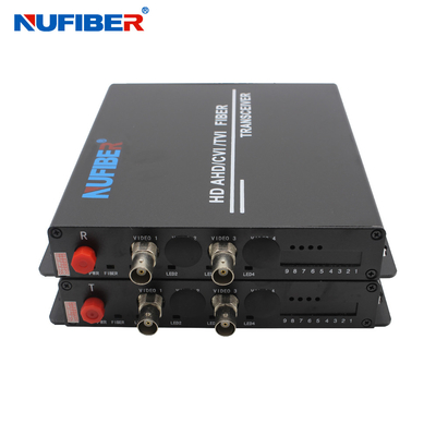 20km 5VDC Fiber Video Converter 2BNC Simple Installation