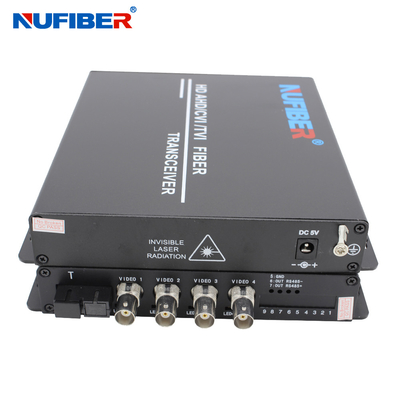 1080P Fiber Video Converter 4BNC 20km Distance ROHS Approved