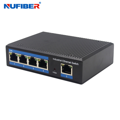 DC48V 5 Port Unmanaged Ethernet Switch , Poe Powered Unmanaged Switch