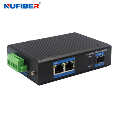 2 Port Rj45 Unmanaged Industrial Switch Support Broadcast Storm Control