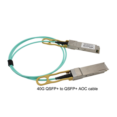 RoHS Hot Pluggable 40G QSFP+ To 4xSFP+ AOC Cable