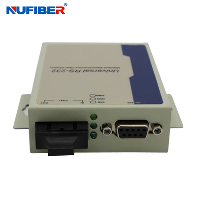 Single Mode Duplex 1310nm 20KM SC RS232 To Fiber Converter