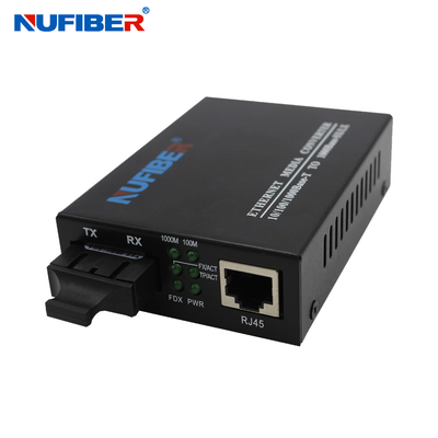 10/100/1000M Fiber Optical Media Converter Dual Fiber MM 850nm 550m SC (P/N:NF-C2200SX)