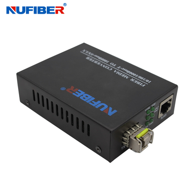 10/100/1000M SFP To UTP Fiber Media Converter DC5V 1A