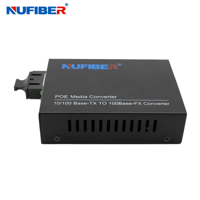 10/100M SM Duplex SC 1310nm 20km Fiber POE Media Converter