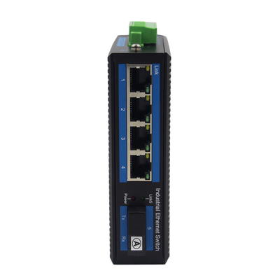 IP40 4 Port Din Rail Gigabit Ethernet Fiber Media Converter