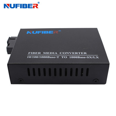 Simplex 1310 / 1550nm 20km SC Gigabit Media Converter 10/100/1000M