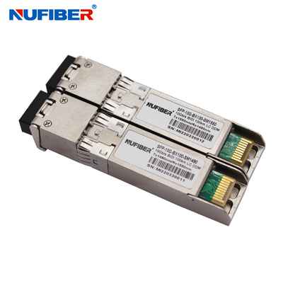 1490 / 1550nm 10G WDM SFP Module Bidi 100km Simplex SM LC Connector