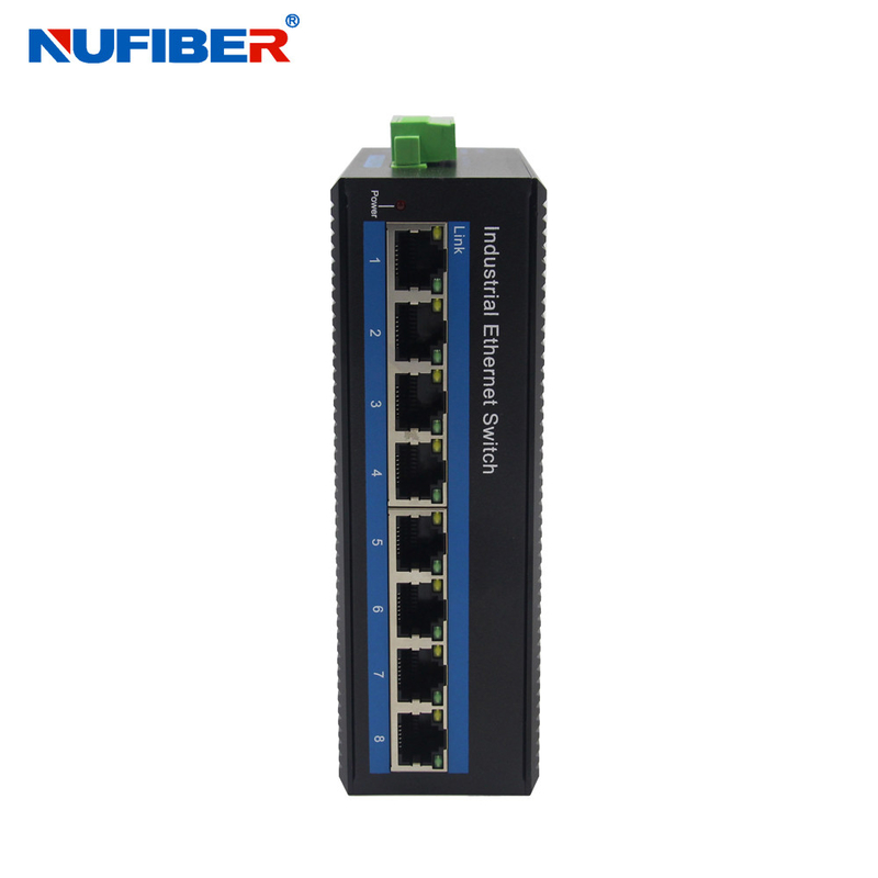 OEM POE Gigabit Industrial Ethernet Switch Fiber Optical Network With 4 / 8 Ports