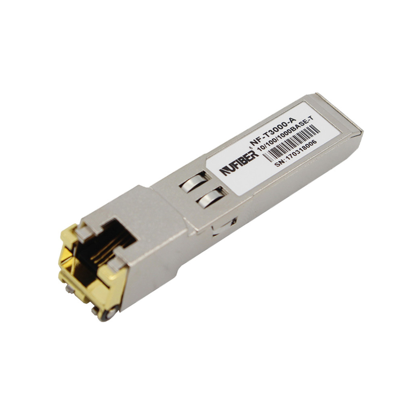Gigabit Copper 1.25G Electrical RJ45 SFP Module 100m Compatible With Cisco