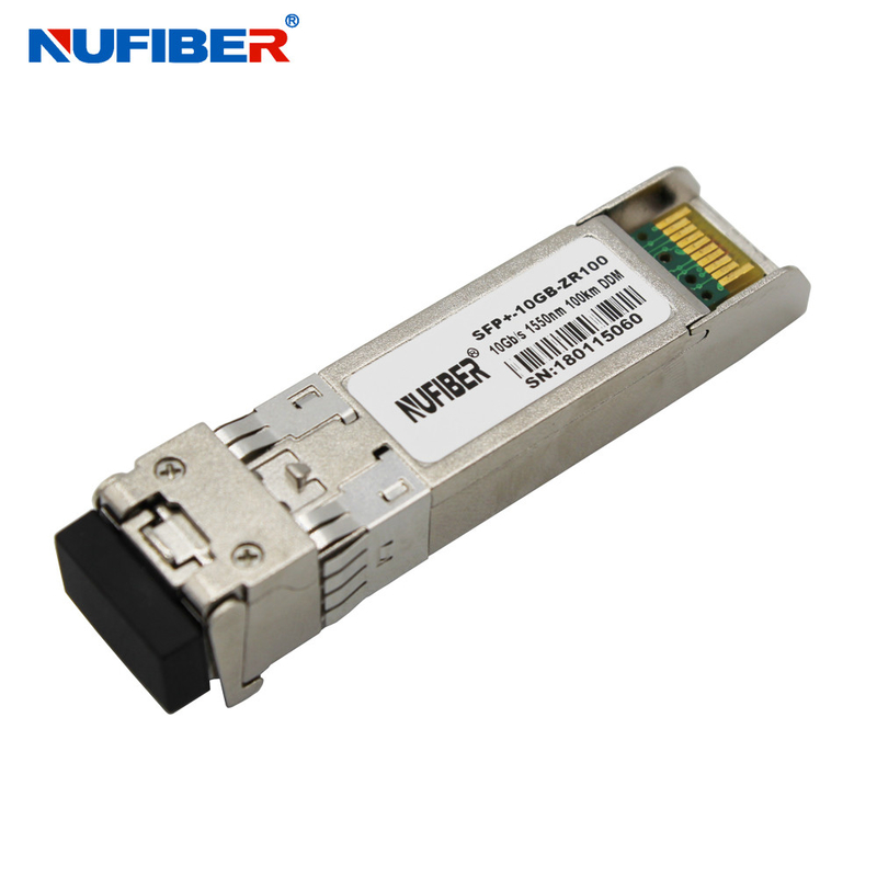 10G SFP+ ZR Optical Transceiver 10G Singlemode SFP 1550nm 100km LC compatible with Network Switches