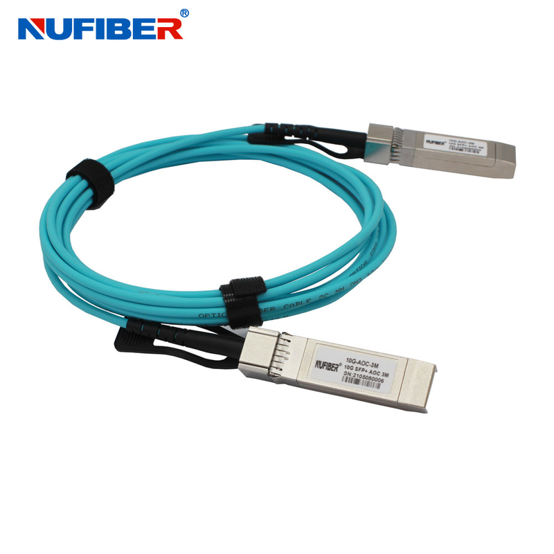 Active Optical Cable 10Gbps SFP+ to 10G SFP+ AOC OM3 Fiber Optical Cable for Data Center