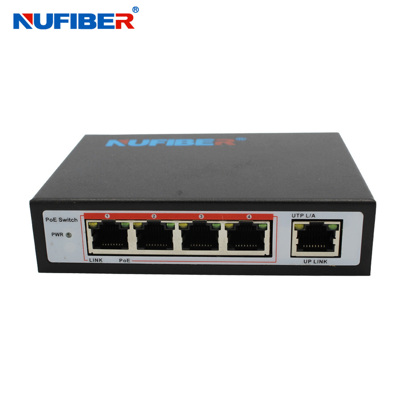 IEEE802.3af POE Powered Switch 4 Port 1 Uplink 1Gbps bandwidth