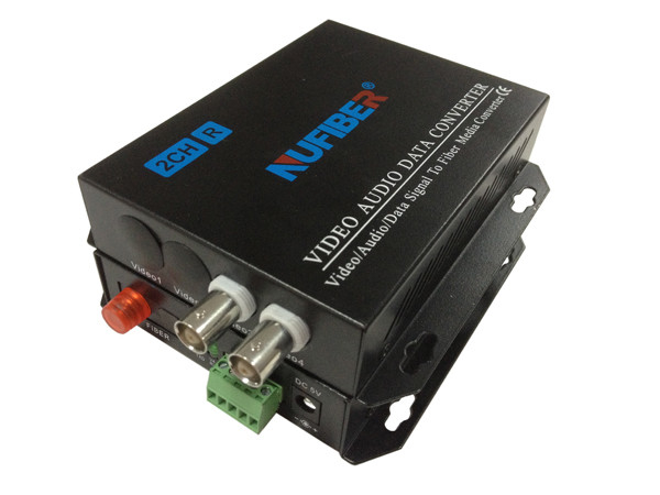 Coaxial Fiber Video Converter Multiplexers 2BNC With Iron Case Material