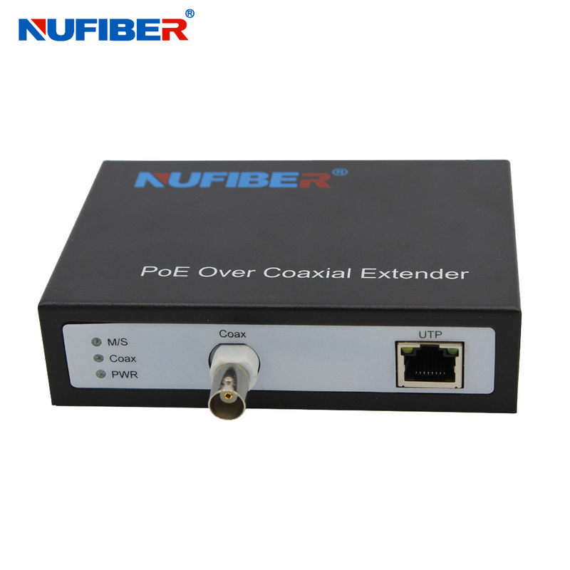 48 - 52VDC POE Ethernet Over Coax Extender For CCTV IP Camera