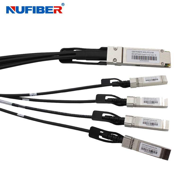 40G QSFP+ To 4x10G SFP+ Passive Copper DAC FTTH Cable