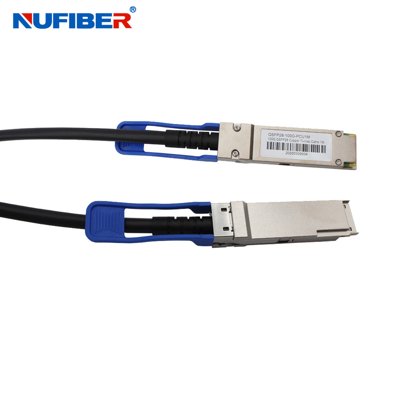 OEM 100G QSFP28 To QSFP28 DAC Copper Cable For FTTX Network