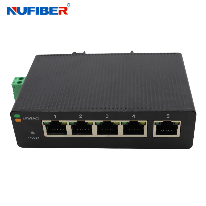 Industrial 10 100M 5 UTP Port Network Ethernet Switch 24V