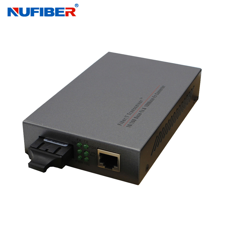 10/100Base Fiber Media Converter Internal Power Supply Dual Fiber SM 1310nm 20km SC