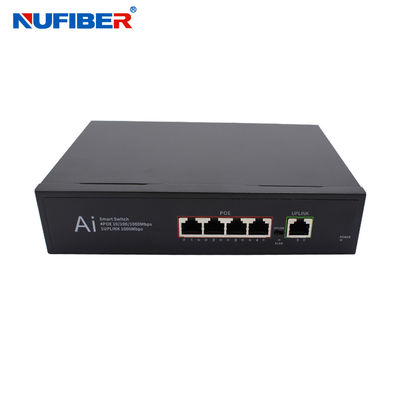 Portable Ip Switcher 5port Gigabit POE Smart Network Switch 1SFP 1Uplink Smart Network ...