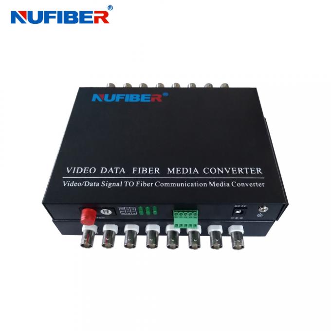 8BNC Fiber Video Transmitter And Receiver 1 Year Warranty