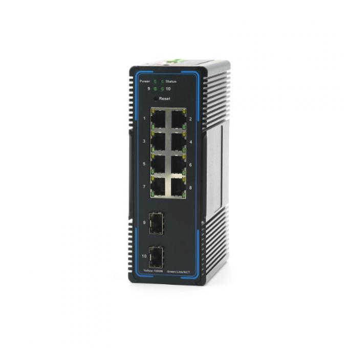 Switches That Support Rstp Layer 2 8*10/100/1000M UTP+2*1000M SFP port DIN-Rail,RSTP, Ring Network ...